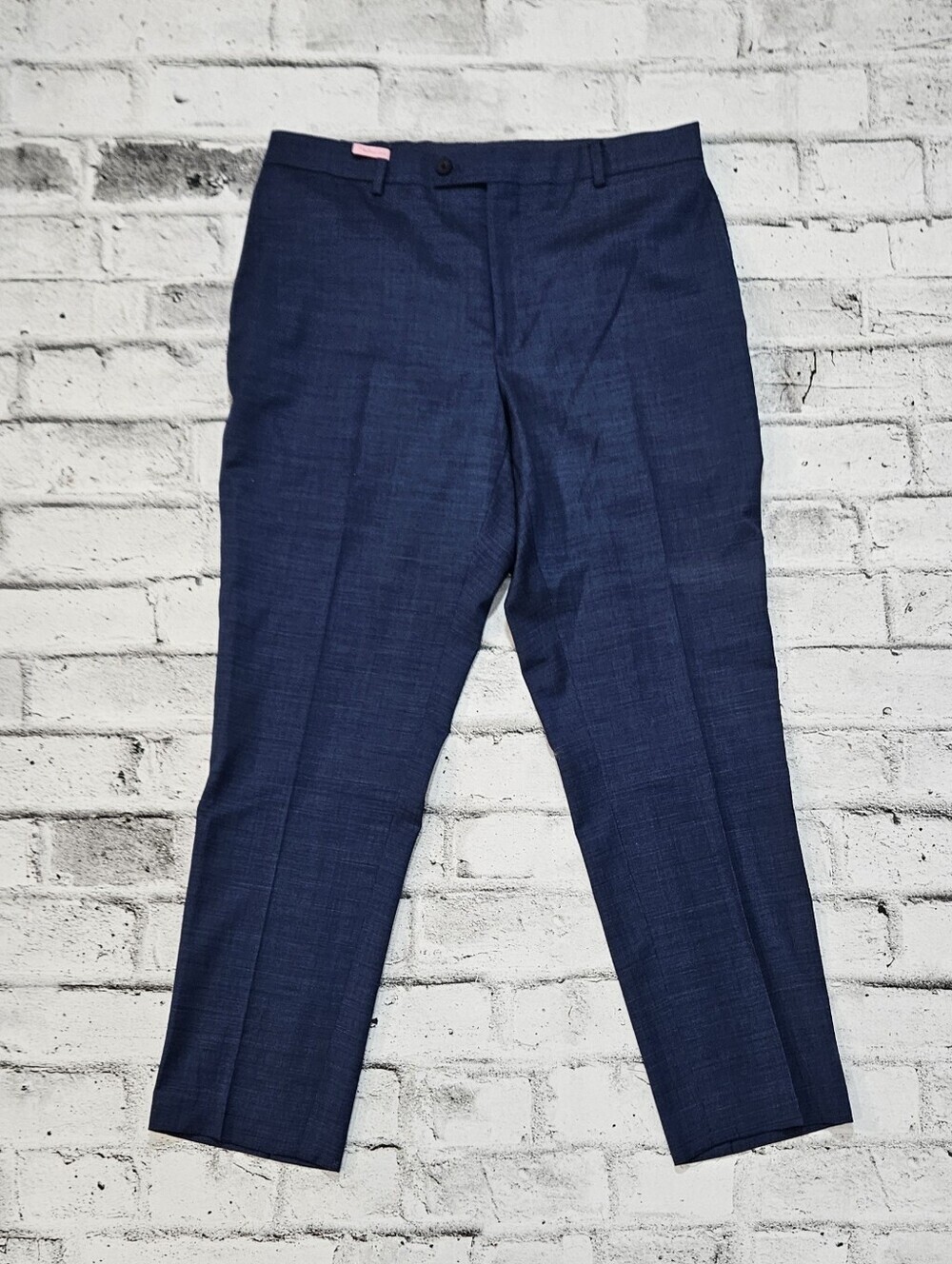 Kenneth Cole Awearness Awear Tech Dress Pants 40W Blue Slim Fit